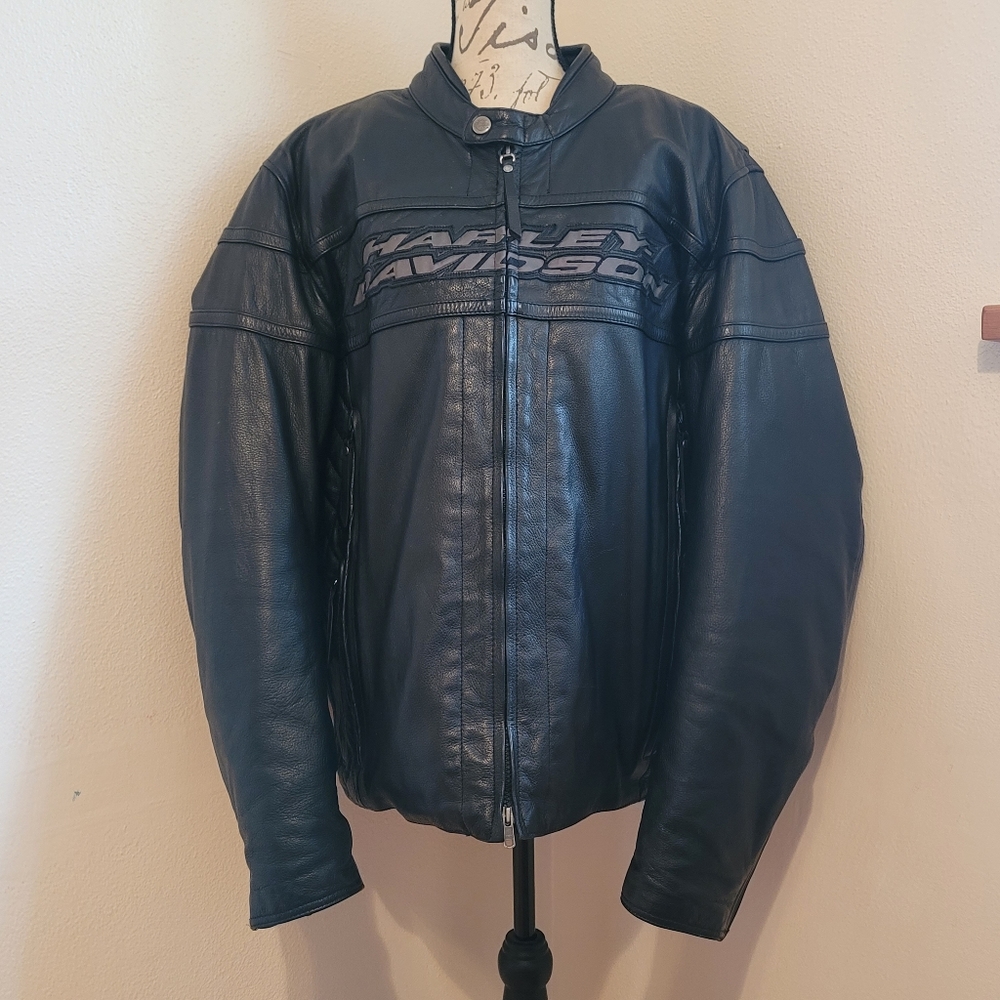 Harley-Davidson Heavy Genuine Leather Jacket / Coat, Men's XL